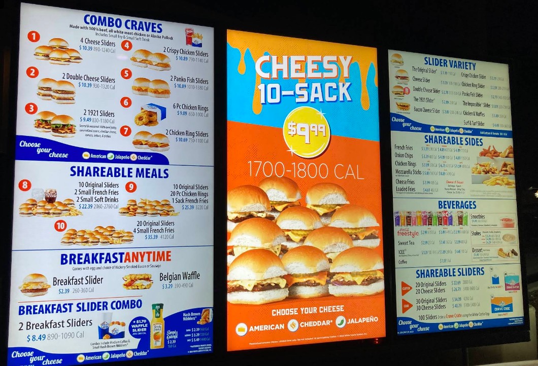 White Castle Restaurant Menu – Signature Sliders, Combos, and Fast-Food ...