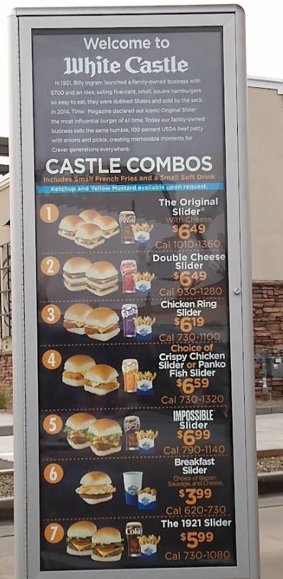 White Castle Restaurant Menu – Signature Sliders, Combos, and Fast-Food ...